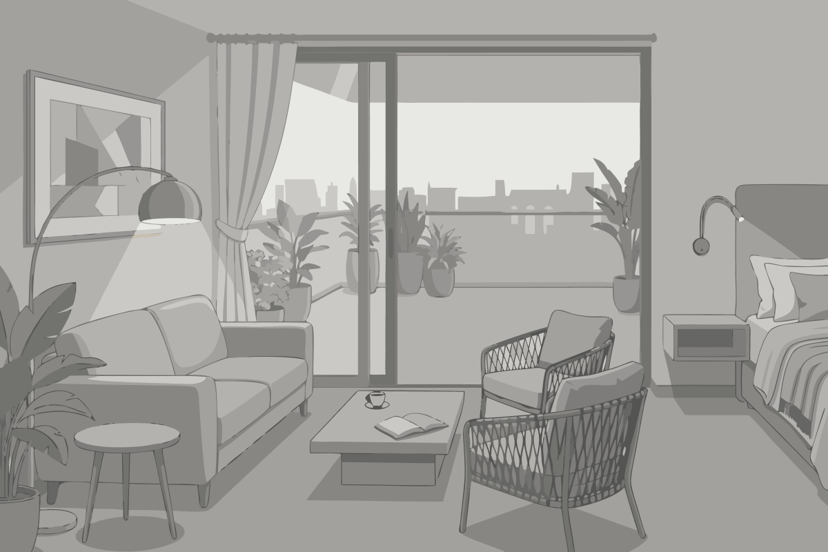 Habitación Triple con vistas